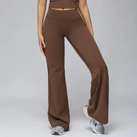 Pantalon Yoga Femme Droit Large - Taille Haute et Contrôle Abdominal