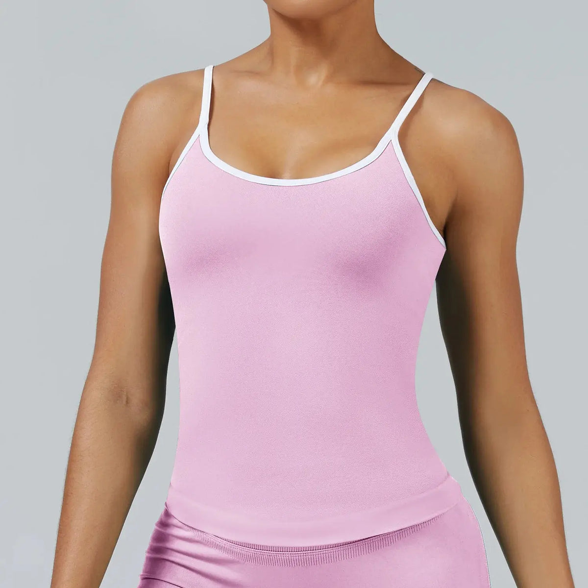 Ensemble Yoga Femme 2 Pièces Sans Couture - Legging Taille Haute et Soutien-Gorge pour Fitness