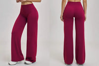 Pantalon Yoga Femme Droit Large - Taille Haute et Contrôle Abdominal