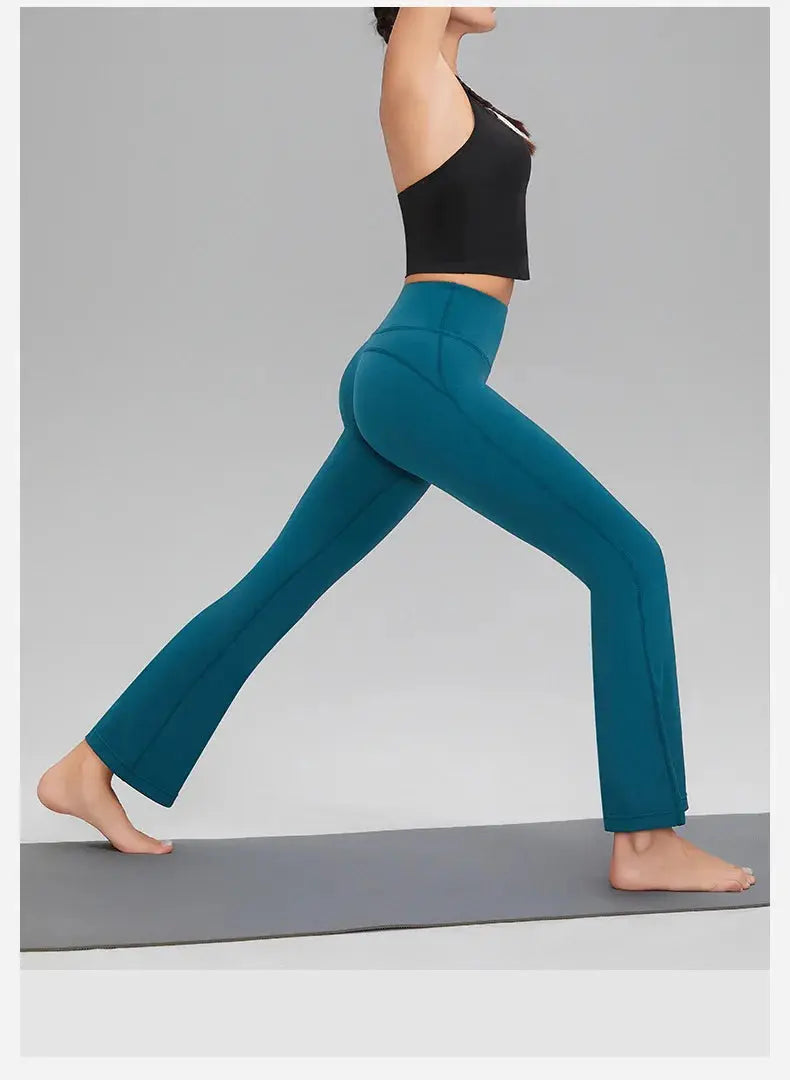 Legging Yoga Femme Taille Haute Évasé - Effet Galbant et Contrôle Abdominal