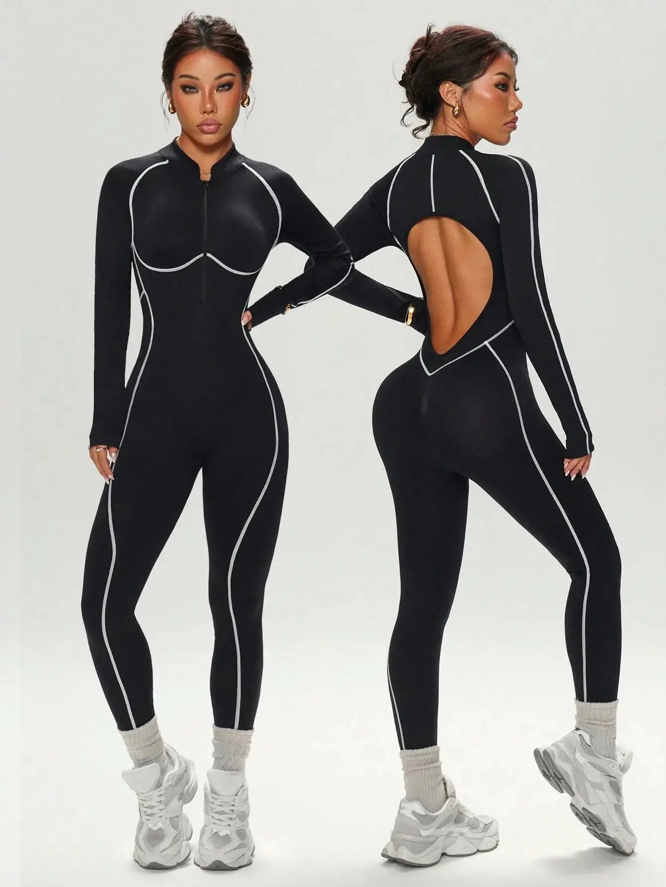 Body Yoga Femme Dos Nu Taille Haute Effet Push-Up - LT-86
