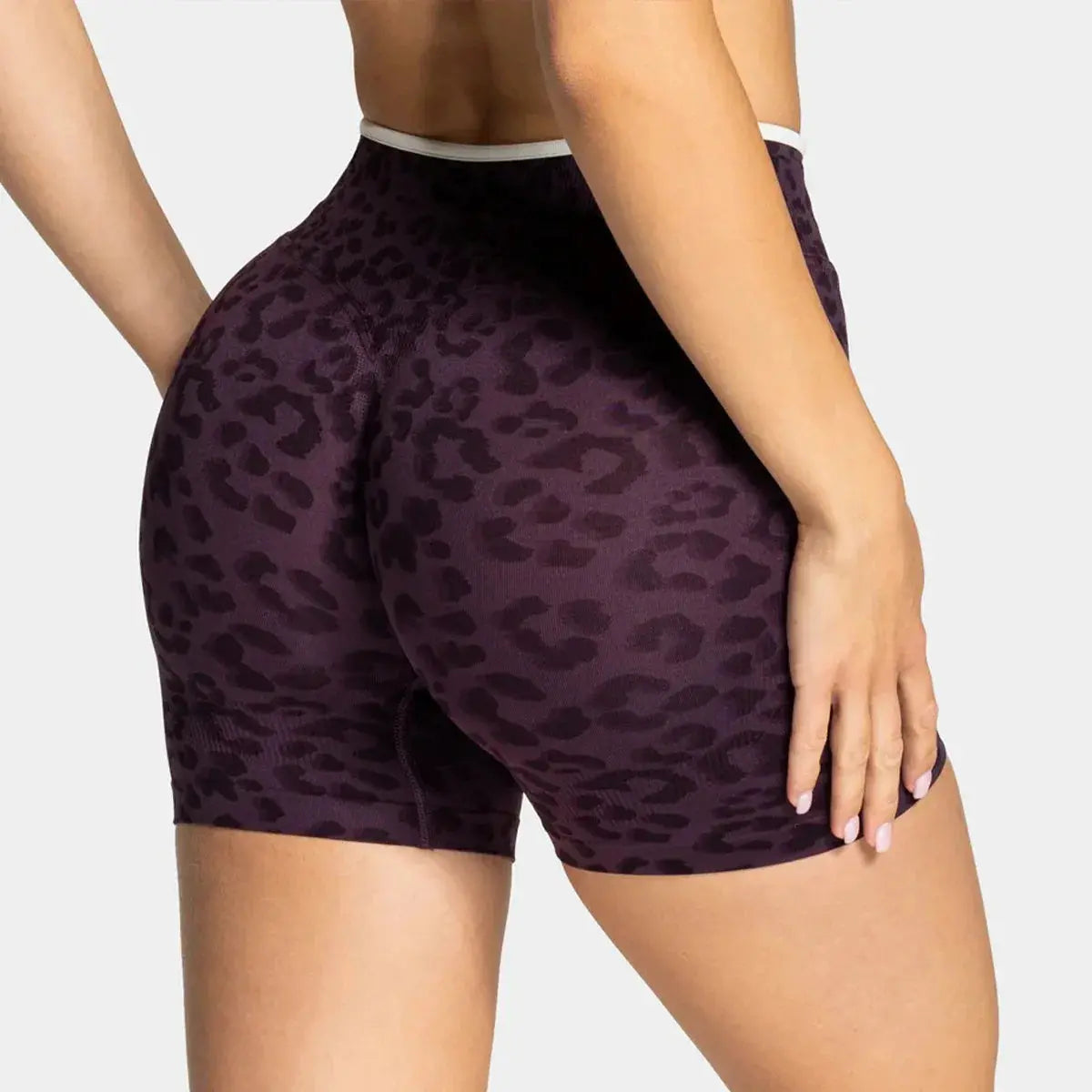 Short Léopard Taille Haute Femme - Gainant et Respirant