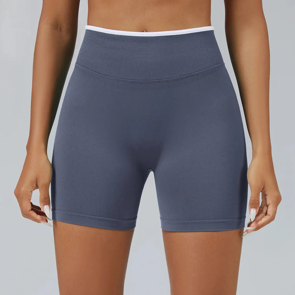 Ensemble Yoga Femme 2 Pièces Sans Couture - Legging Taille Haute et Soutien-Gorge Color Block