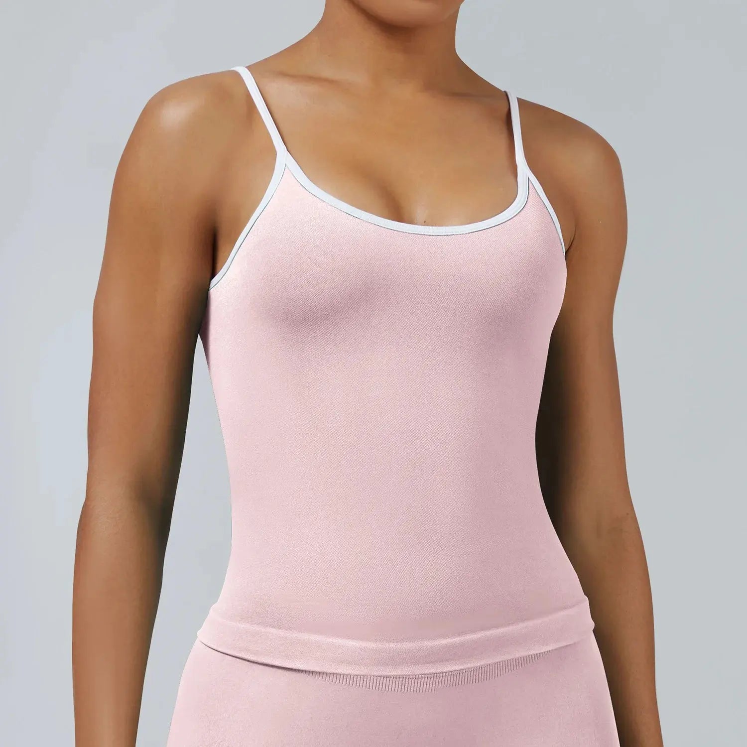Ensemble Yoga Femme 2 Pièces Sans Couture - Legging Taille Haute et Soutien-Gorge pour Fitness