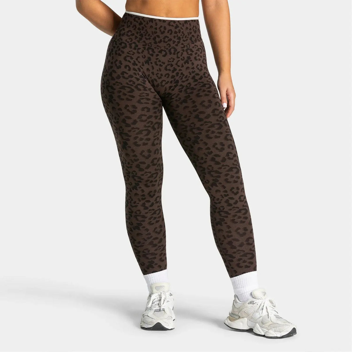 Ensemble Yoga Femme 2 Pièces - Soutien-Gorge et Legging Taille Haute Imprimé Léopard - LK26FA908