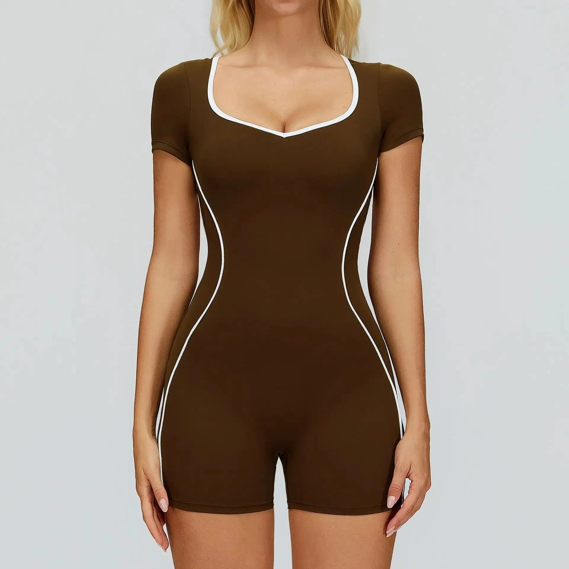 Body Femme Sport Sans Manches Dos Nu - Color Block et Séchage Rapide