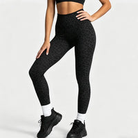 Ensemble Yoga Femme 2 Pièces Bloc Couleur Léopard Sans Couture - New Trend