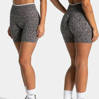 Short Léopard Taille Haute Femme - Gainant et Respirant