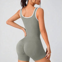 Short Femme Sans Couture à Bretelles Spaghetti - Nylon Spandex Antifroisse pour Running et Fitness