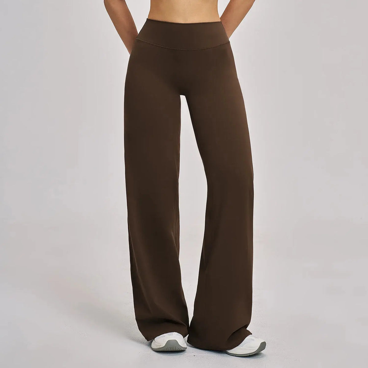 Pantalon Yoga Femme Droit Large - Taille Haute et Contrôle Abdominal