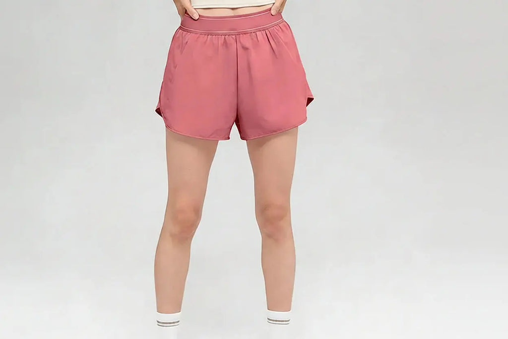 Short de Yoga Femme Taille Haute Anti-Froissement Respirant Séchage Rapide - BM-SR821
