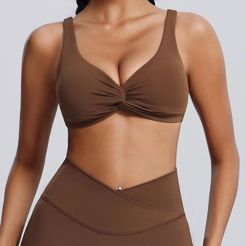 Soutien-Gorge de Sport Femme Sans Couture à Soutien Élevé - Dos Nu et Séchage Rapide