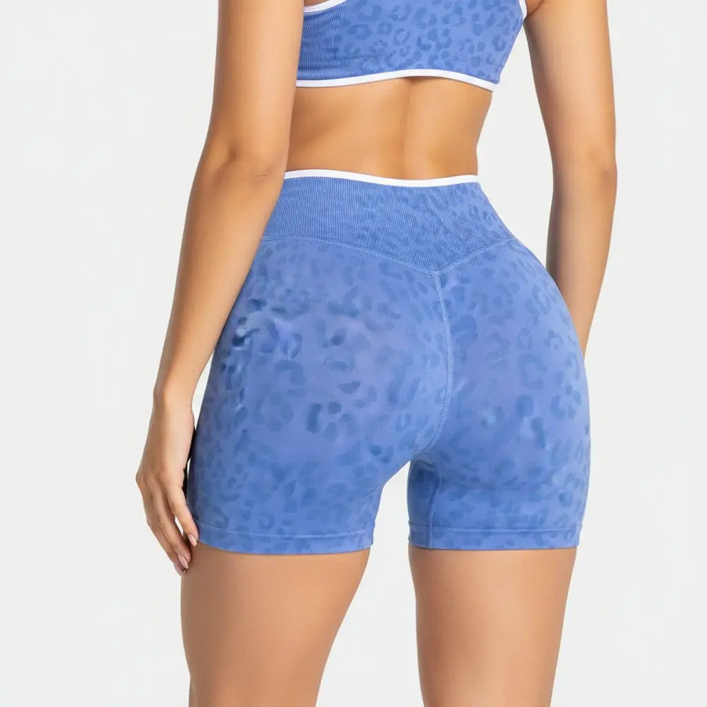 Short Léopard Taille Haute Femme - Gainant et Respirant