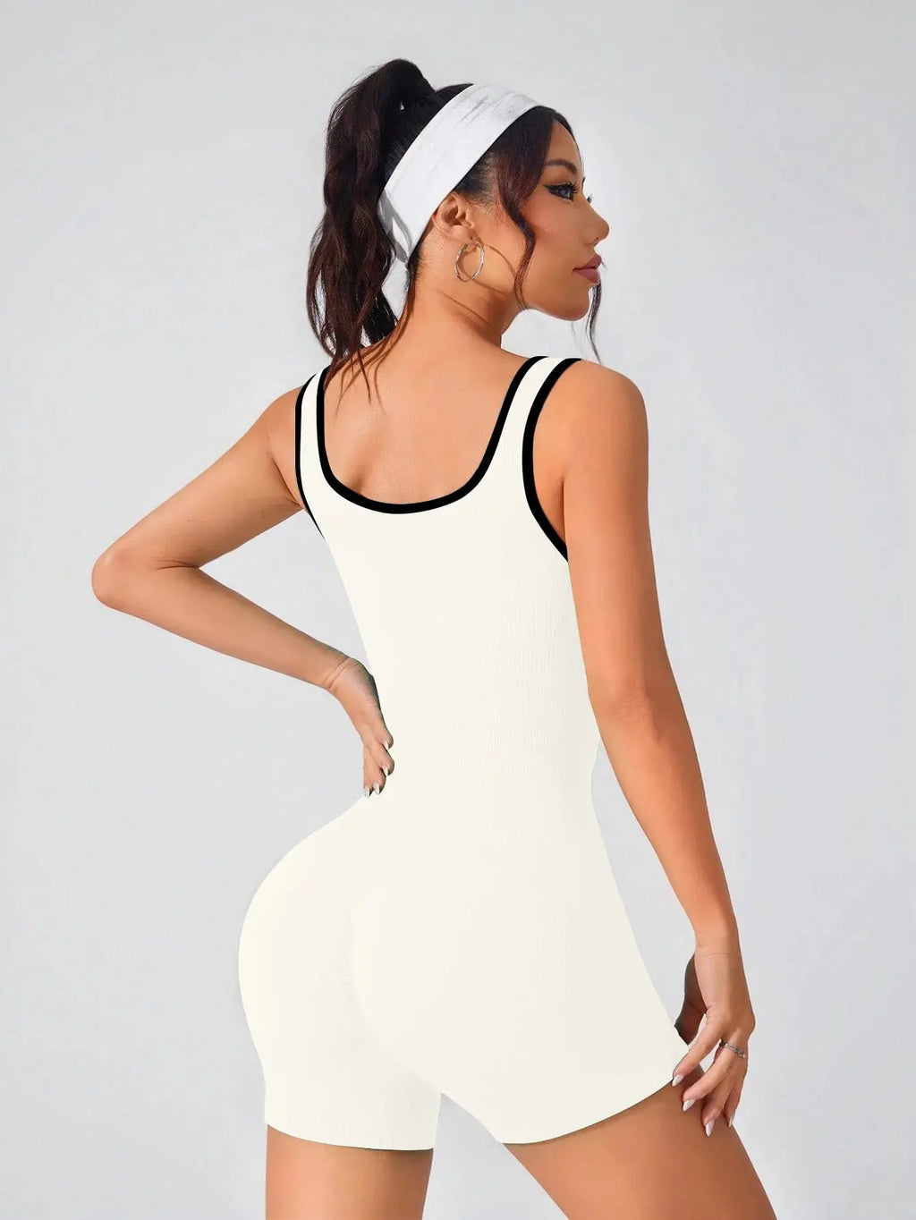 Short Femme Sans Couture à Bretelles Spaghetti - Nylon Spandex Antifroisse pour Running et Fitness