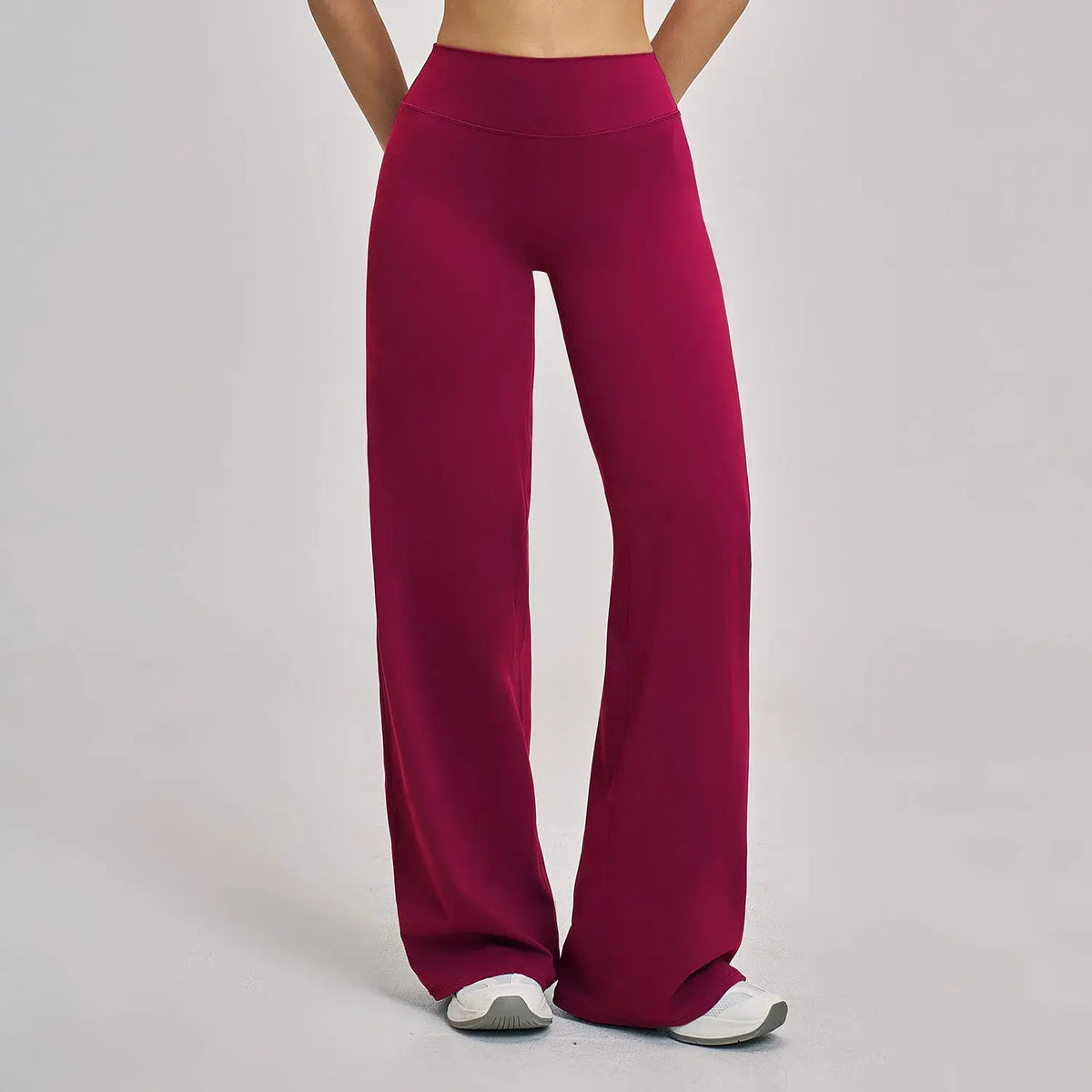 Pantalon Yoga Femme Droit Large - Taille Haute et Contrôle Abdominal