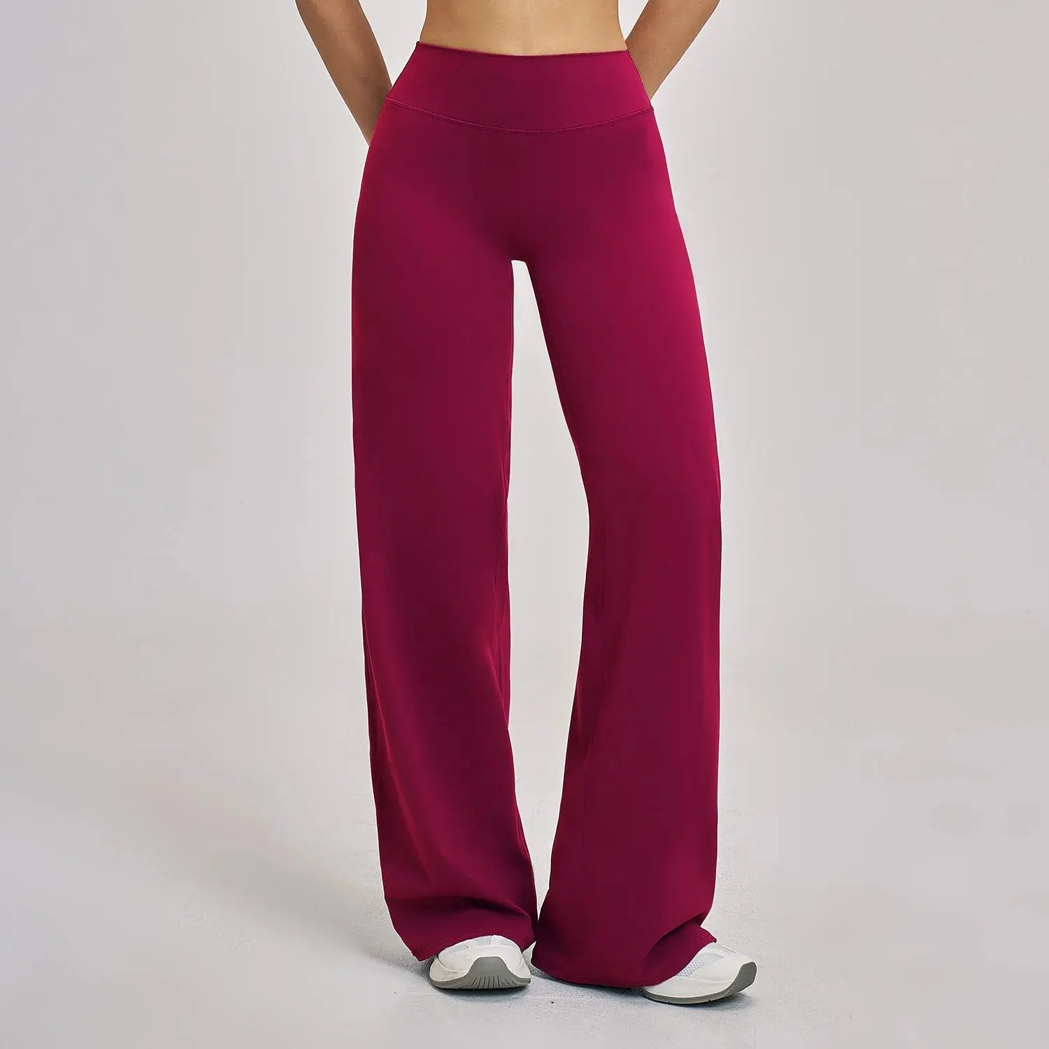 Pantalon Yoga Femme Droit Large - Taille Haute et Contrôle Abdominal