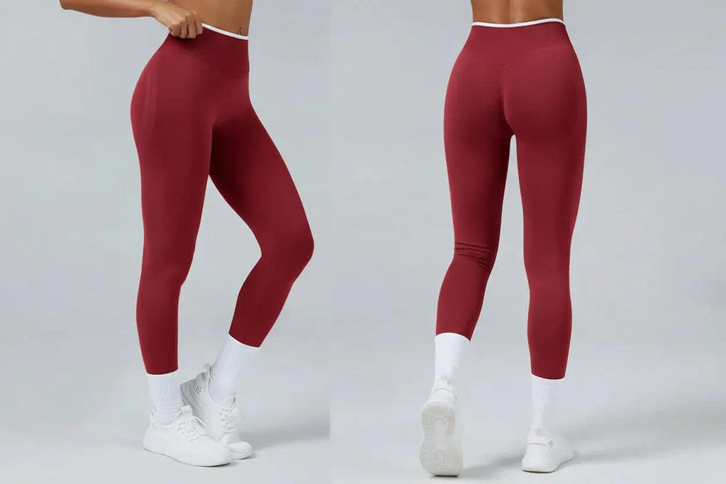 Legging Taille Haute Femme Color Block - Effet Fessier Galbé Sans Couture
