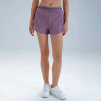 Short de Yoga Femme Taille Haute Anti-Froissement Respirant Séchage Rapide - BM-SR821