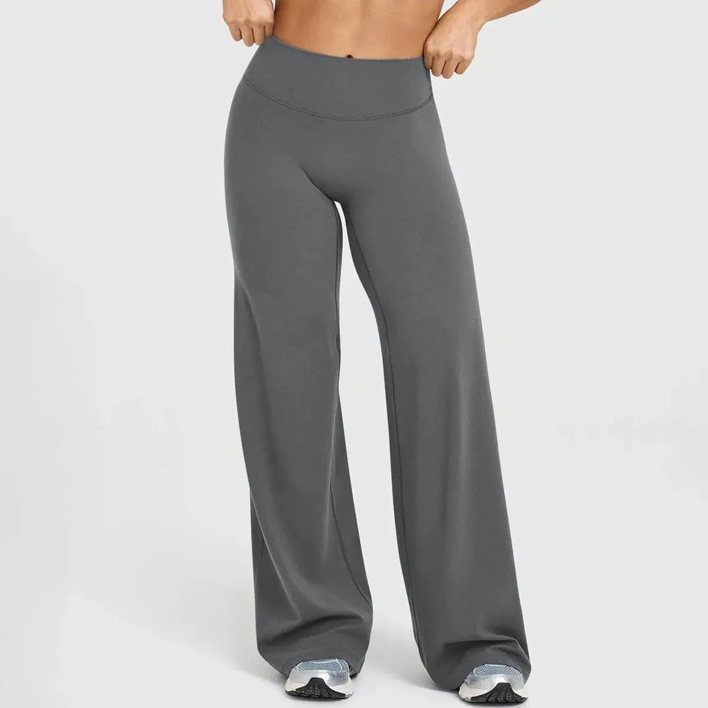 Legging Yoga Femme Jambe Large Taille Haute Contrôle Ventre - YJF1909-CK
