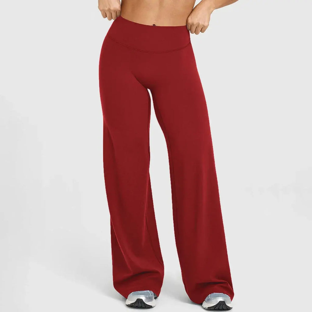 Legging Yoga Femme Jambe Large Taille Haute Contrôle Ventre - YJF1909-CK