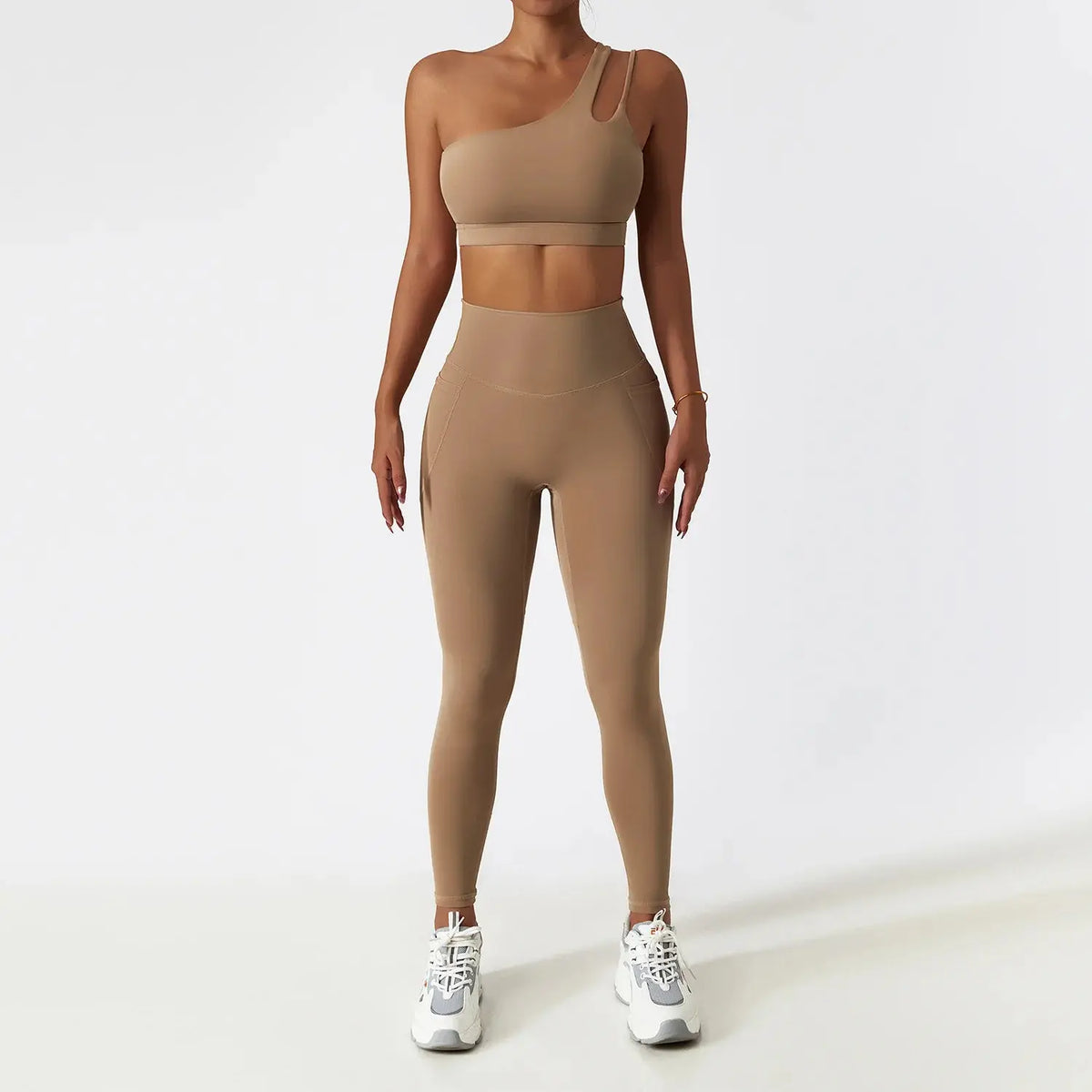 Ensemble Yoga Femme 2 Pièces - Débardeur et Legging Taille Haute