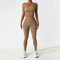 Ensemble Yoga Femme 2 Pièces - Débardeur et Legging Taille Haute