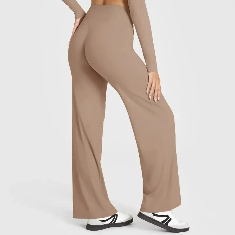 Legging Yoga Femme Jambe Large Taille Haute Contrôle Ventre - YK1339-RX