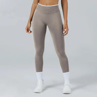 Legging Taille Haute Femme Color Block - Effet Fessier Galbé Sans Couture
