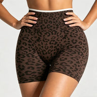 Ensemble Yoga Femme 2 Pièces Bloc Couleur Léopard Sans Couture - New Trend