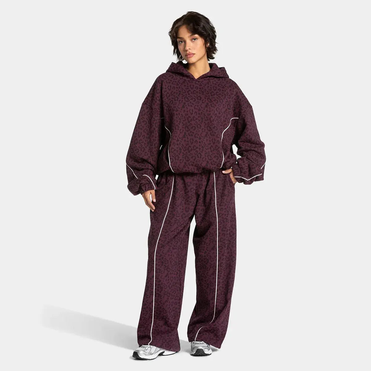 Ensemble Yoga Femme 2 Pièces Léger Respirant à Capuche - CY-L-070