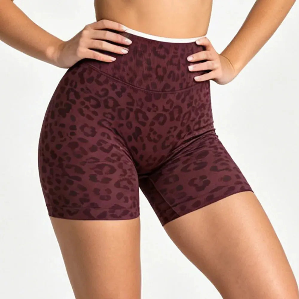Ensemble Yoga Femme 2 Pièces Bloc Couleur Léopard Sans Couture - New Trend