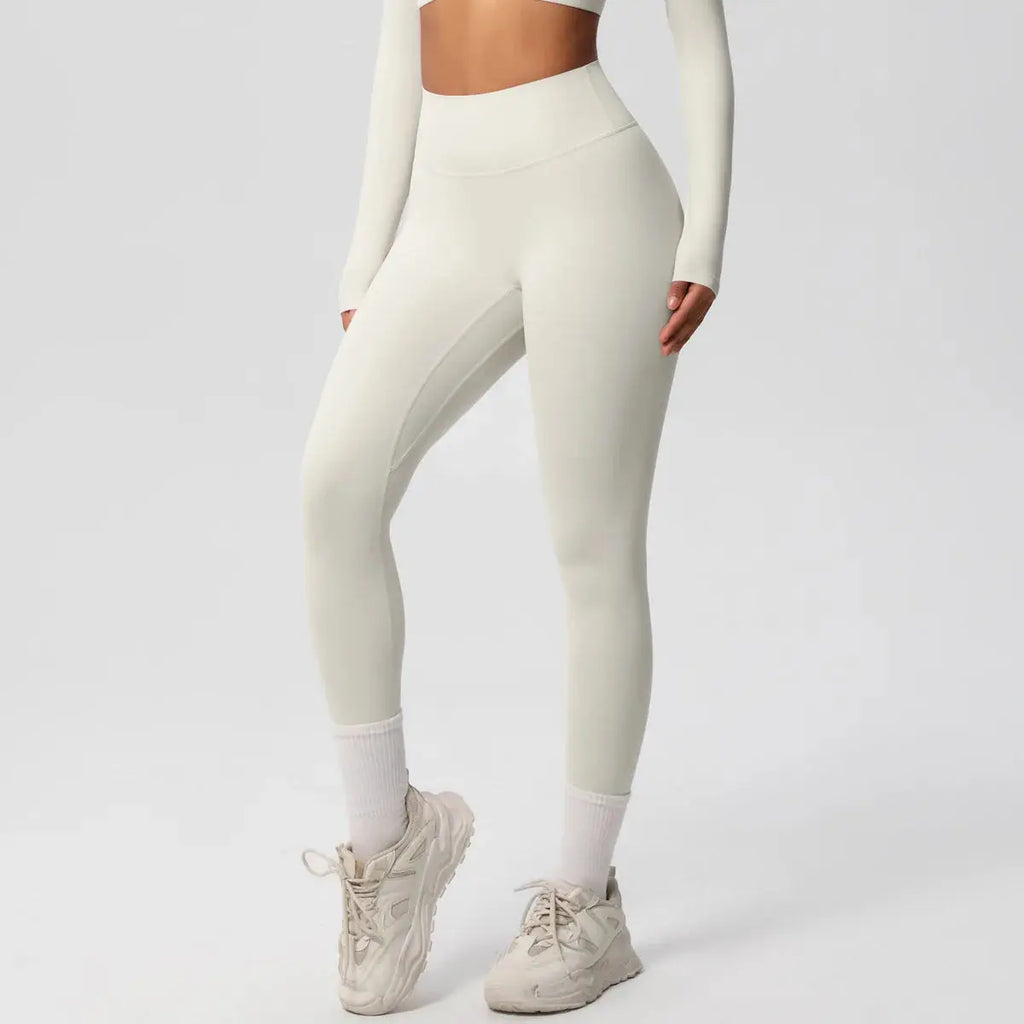 Ensemble Yoga Femme 2 Pièces Sans Manches Col Halter Côtelé Sans Couture - Y3530118