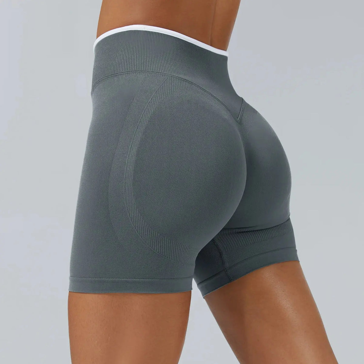 Ensemble Yoga Femme 2 Pièces Sans Couture - Legging Taille Haute et Soutien-Gorge Color Block