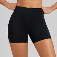 Short de Yoga Femme Taille Haute Poches Latérales Effet Peach Butt Respirant - BM-SR819
