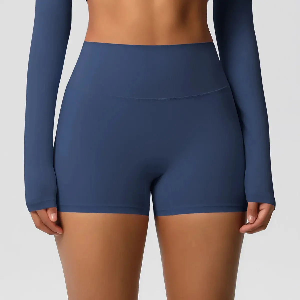 Ensemble Yoga Femme 2 Pièces Sans Manches Col Halter Côtelé Sans Couture - Y3530118