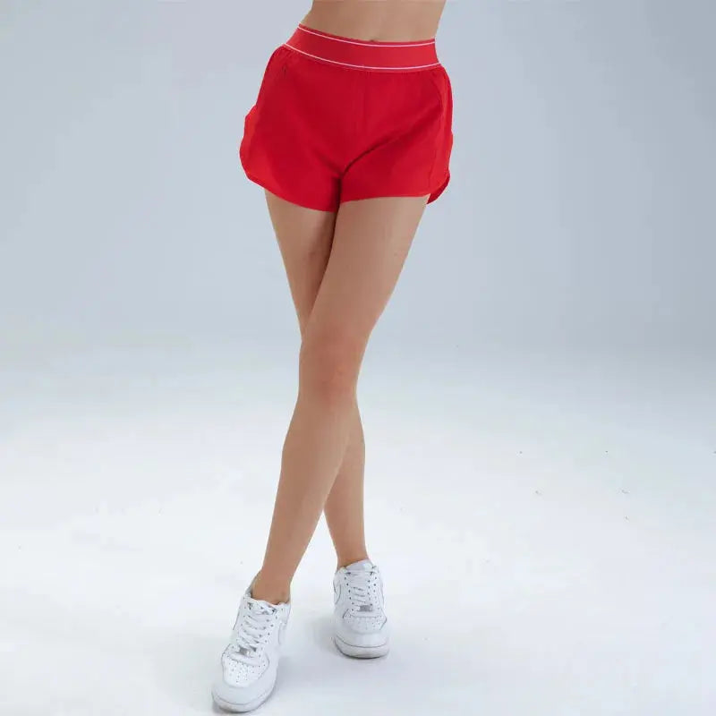 Short de Yoga Femme Taille Haute Anti-Froissement Respirant Séchage Rapide - BM-SR821