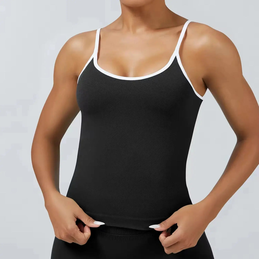 Ensemble Yoga Femme 2 Pièces Bloc Couleur Léopard Sans Couture - New Trend