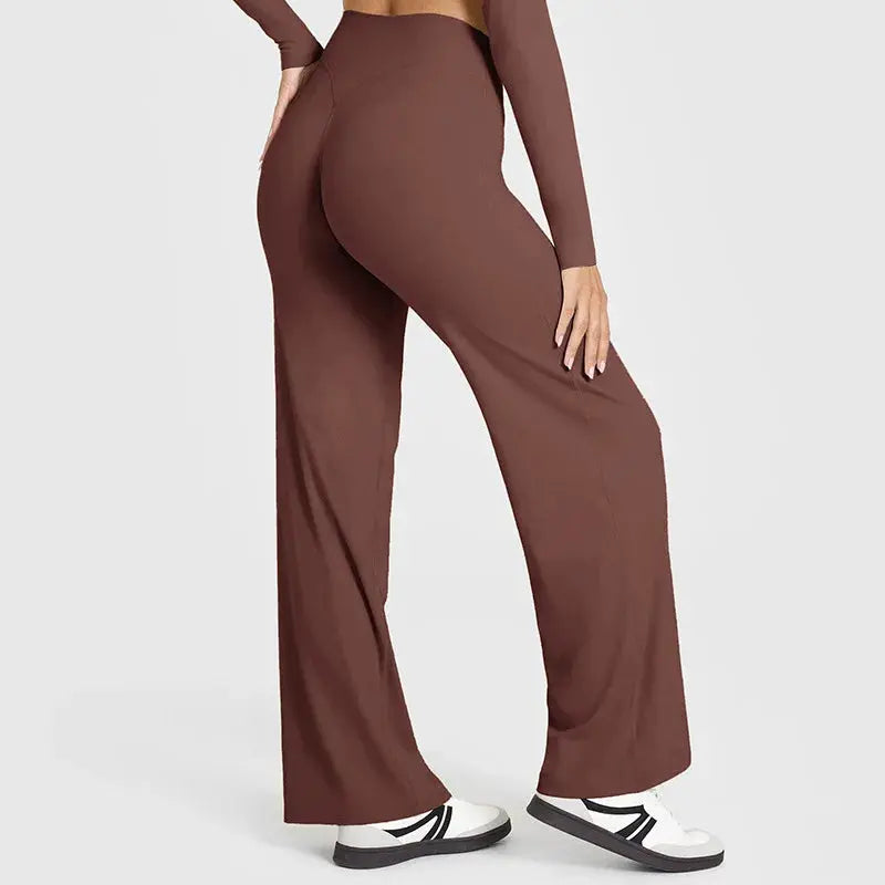 Legging Yoga Femme Jambe Large Taille Haute Contrôle Ventre - YK1339-RX