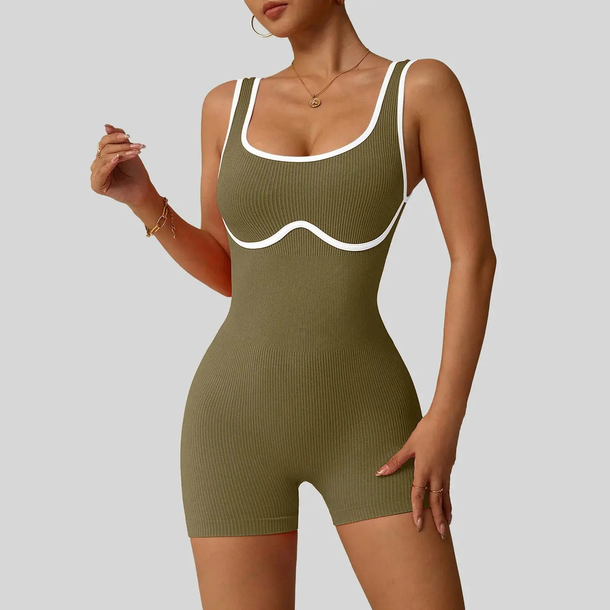 Short Femme Sans Couture à Bretelles Spaghetti - Nylon Spandex Antifroisse pour Running et Fitness