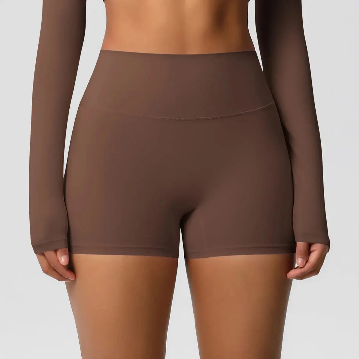 Ensemble Yoga Femme 2 Pièces Sans Manches Col Halter Côtelé Sans Couture - Y3530118