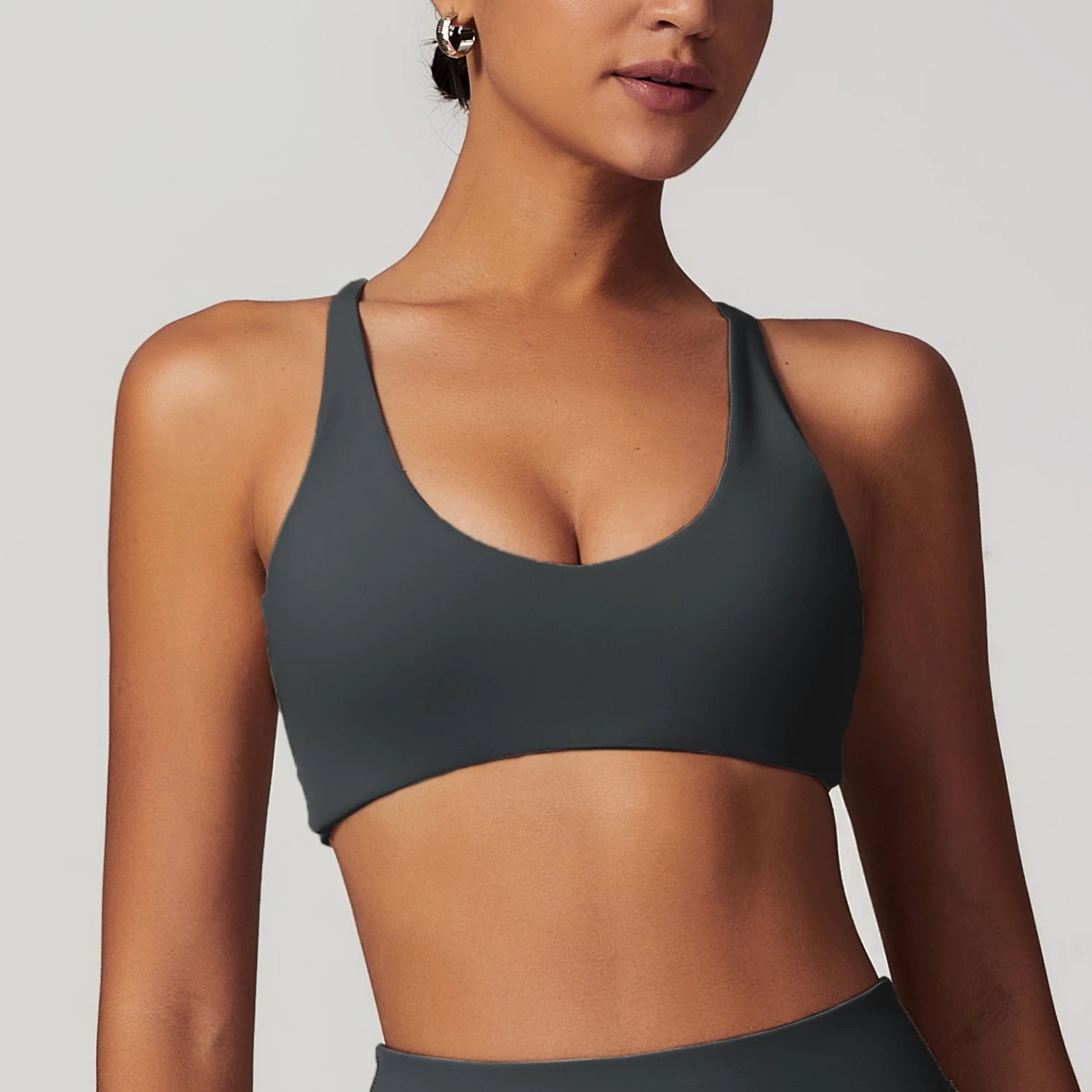 Soutien-Gorge Yoga Femme Dos Nu Bretelles Ajustables - WX5300