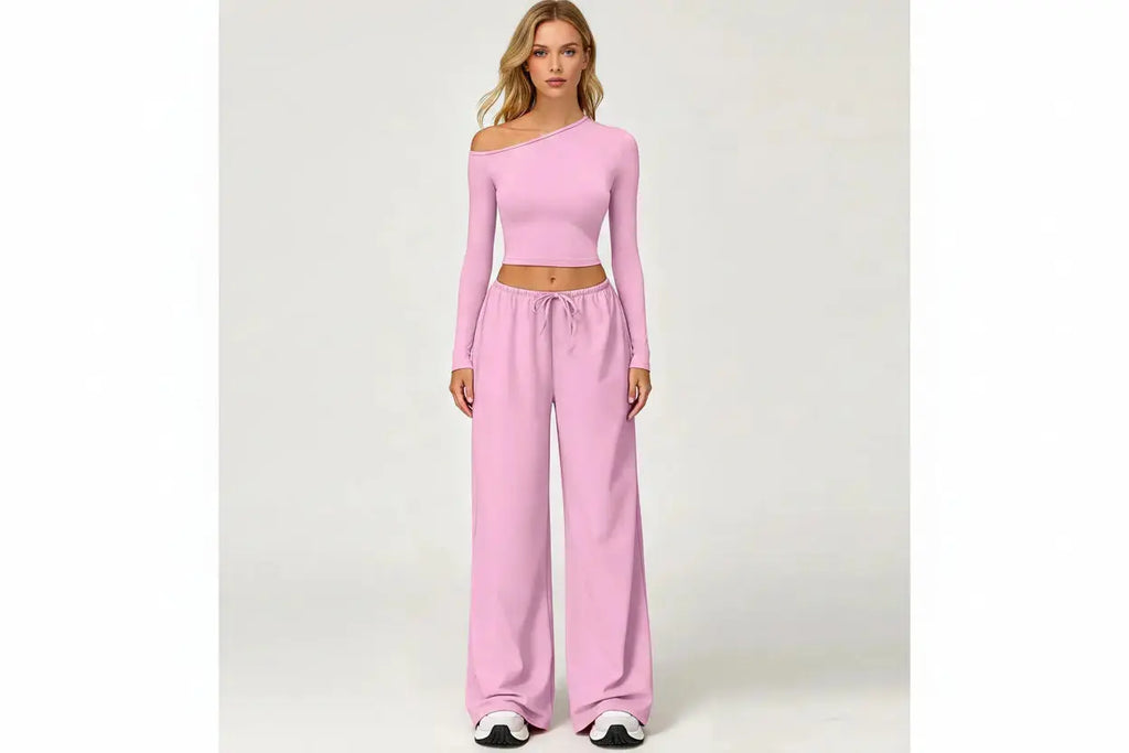 Pantalon Asymétrie jambe large taille haute ROYLES