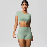 Haut manches courtes côtelé sans couture ROYLES