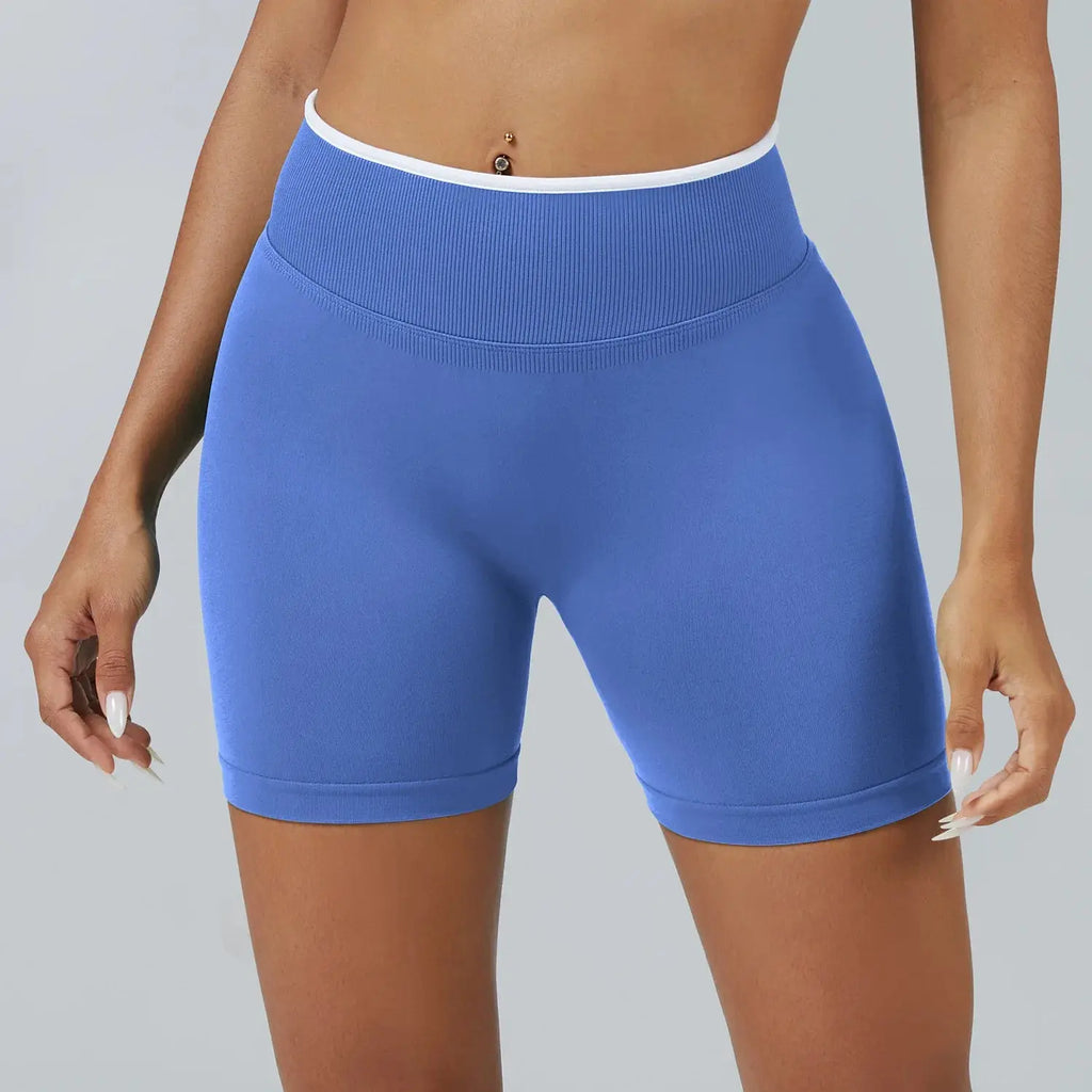 Ensemble Yoga Femme 2 Pièces Sans Couture - Legging Taille Haute et Soutien-Gorge Color Block