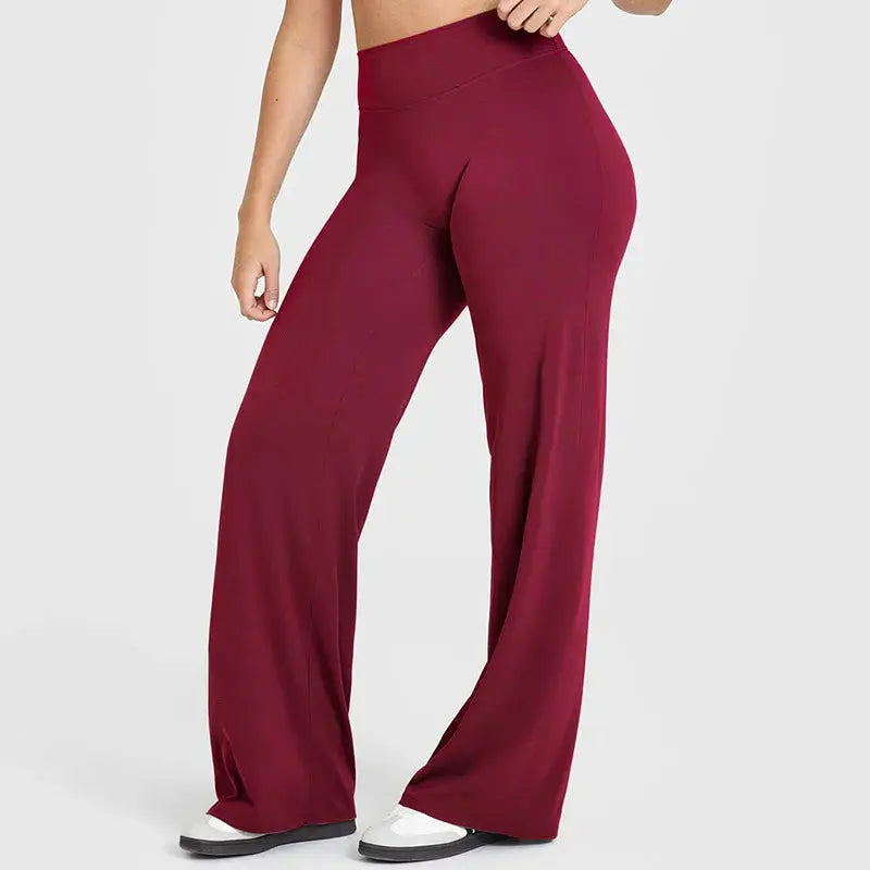 Legging Yoga Femme Jambe Large Taille Haute Contrôle Ventre - YK1339-RX
