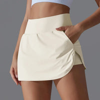 Jupe de Tennis Femme Taille Haute - Short Intégré et Poche Arrière