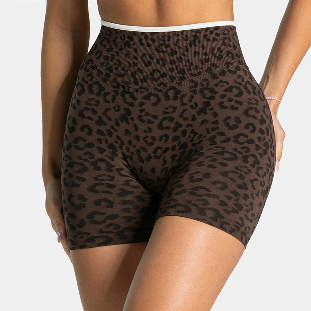 Ensemble Yoga Femme 2 Pièces - Soutien-Gorge et Legging Taille Haute Imprimé Léopard - LK26FA908