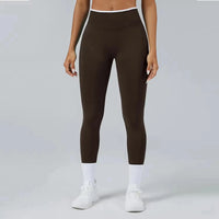 Ensemble Yoga Femme 2 Pièces Bloc Couleur Léopard Sans Couture - New Trend