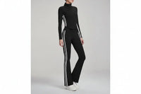 Legging Yoga Femme Taille Haute Slim Fit Rayé Respirant - DWPS124105