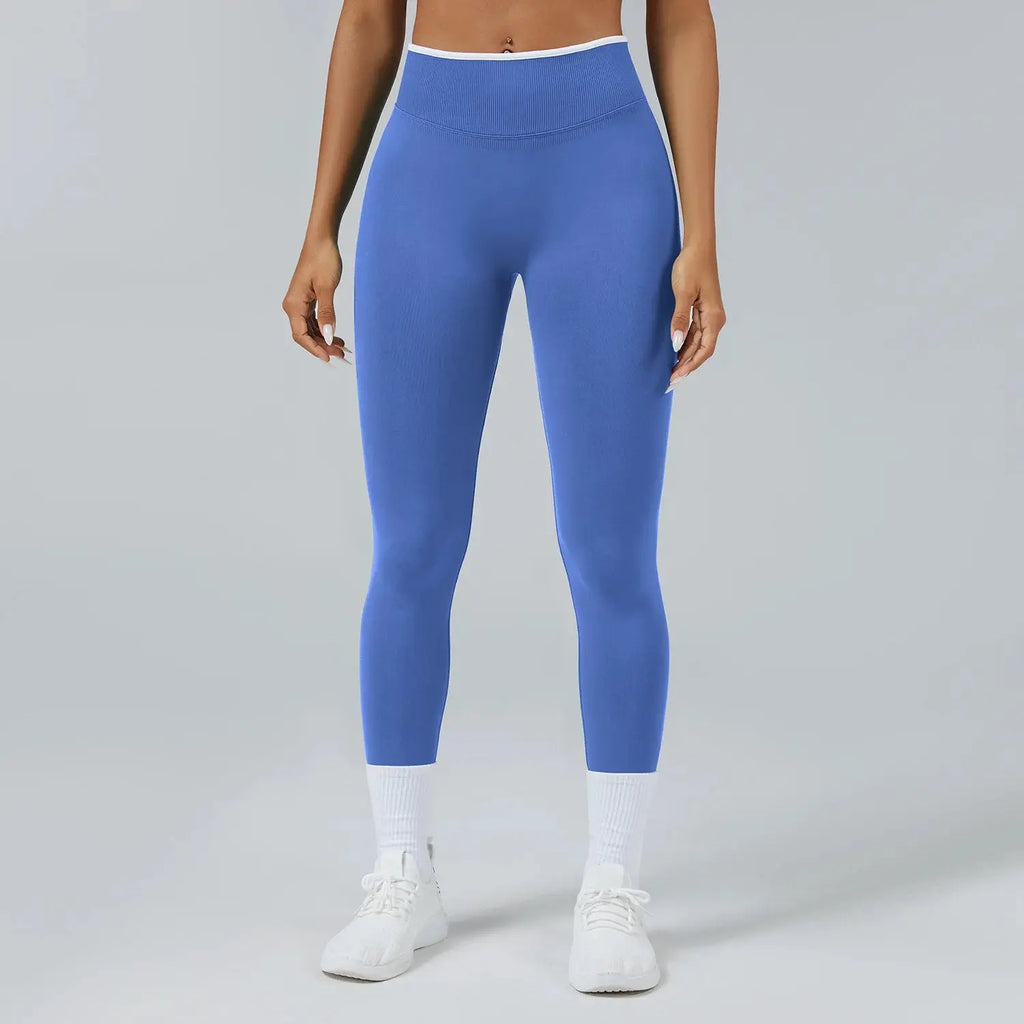 Ensemble Yoga Femme 2 Pièces Sans Couture - Legging Taille Haute et Soutien-Gorge pour Fitness